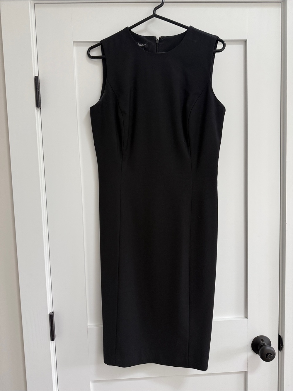 Talbots Black Sleeveless Sheath Dress